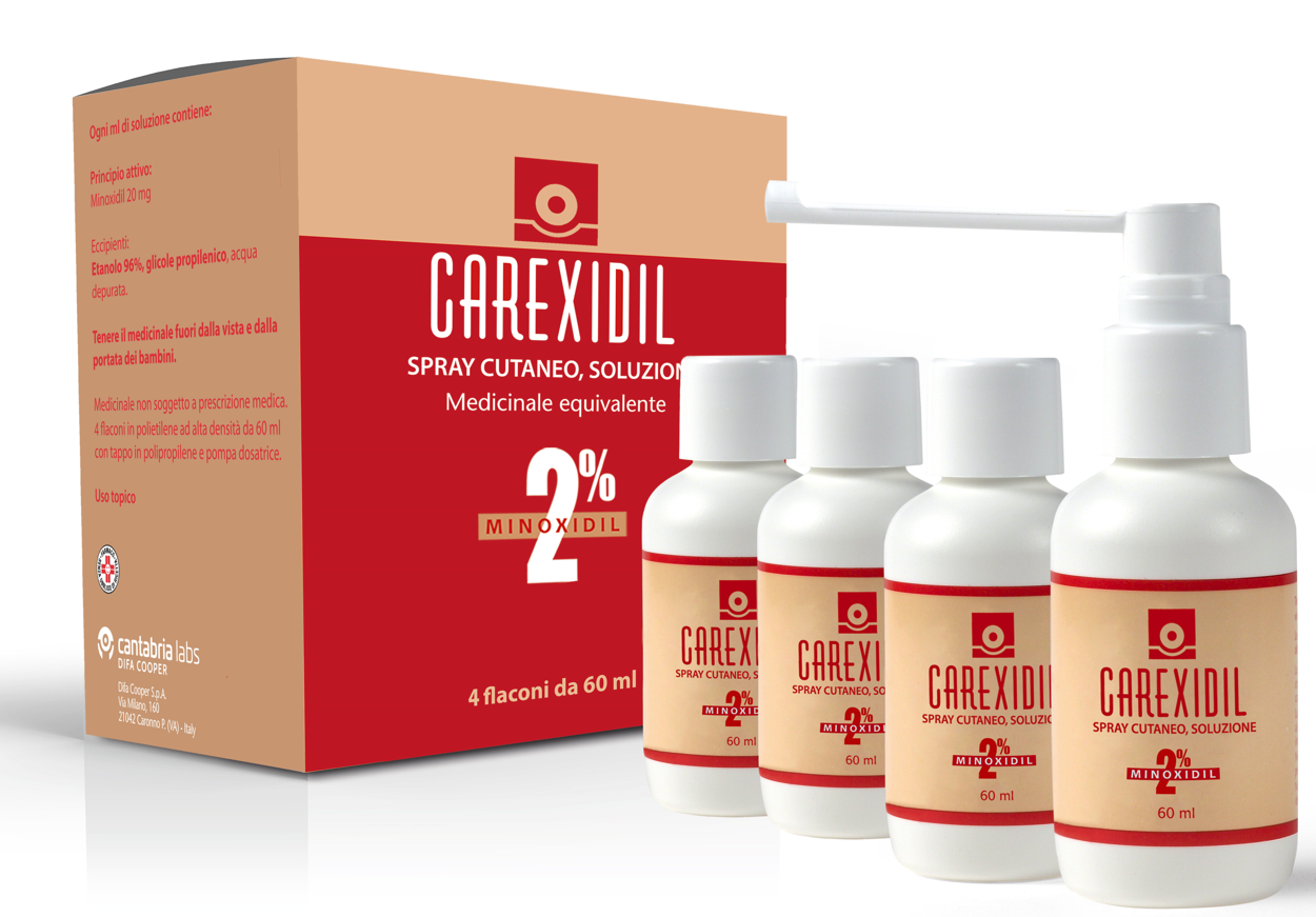 CAREXIDIL*4FL SOLUZ CUT 60ML2% - Gruppofarmastore.it