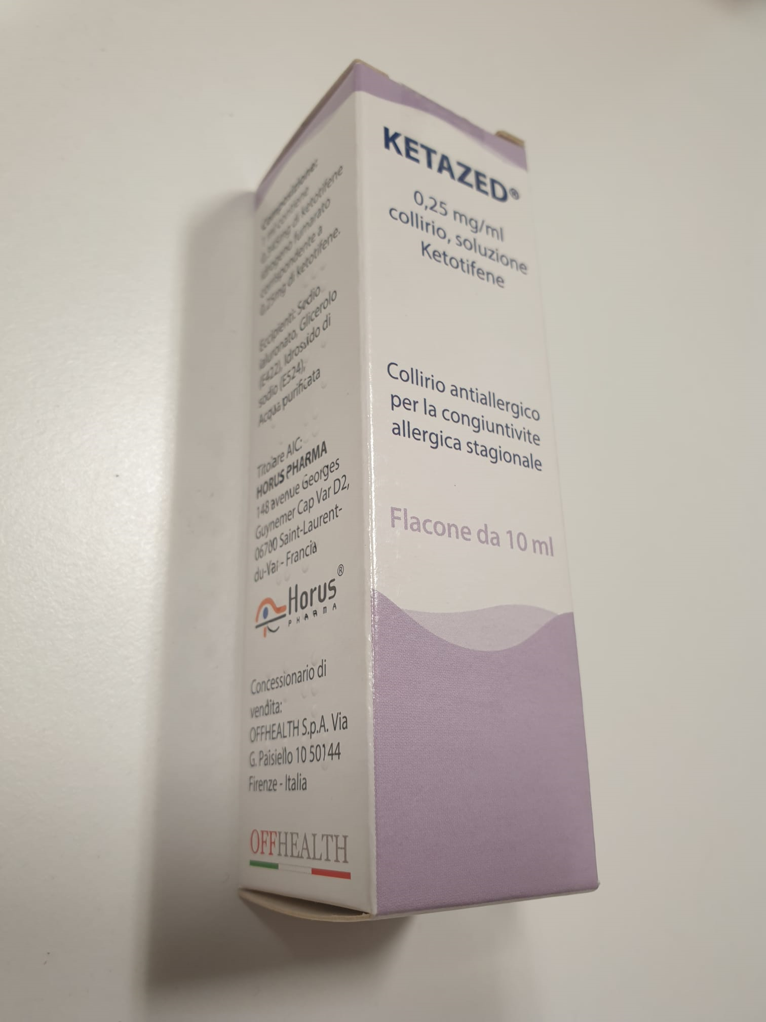 KETAZED*COLL FL 10ML 0,25MG/ML - Gruppofarmastore.it