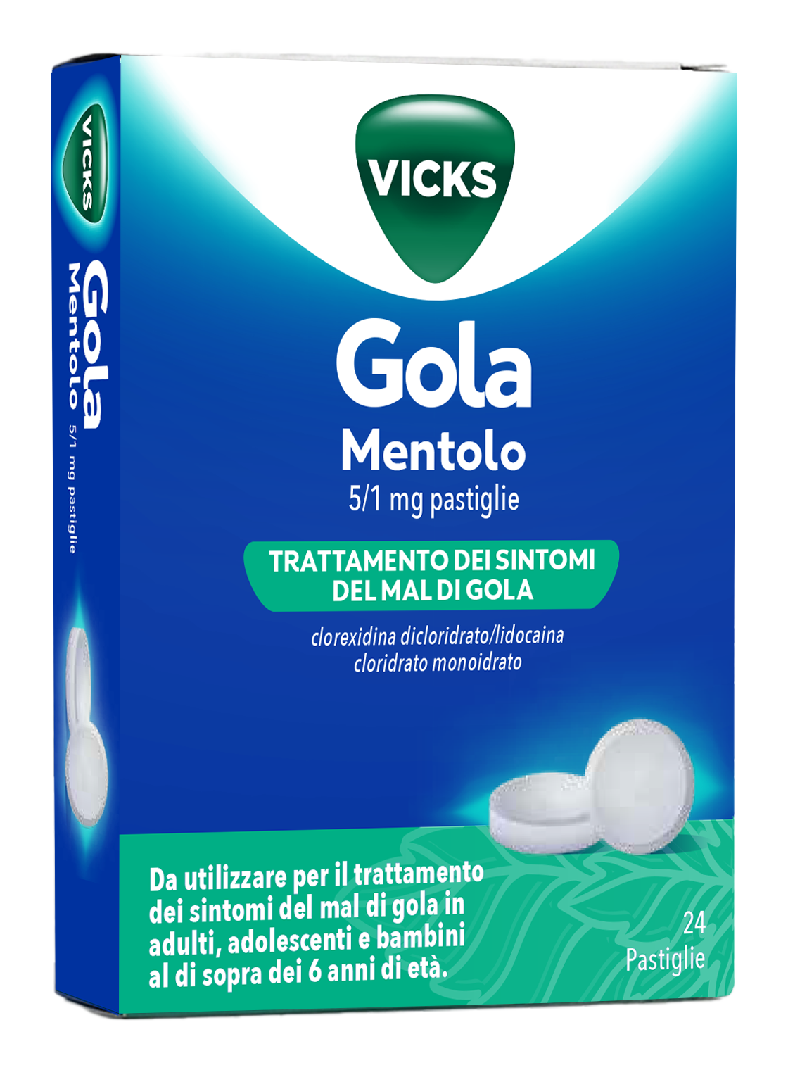 VICKS GOLA*24PAST 5+1MG MENTOL - Gruppofarmastore.it