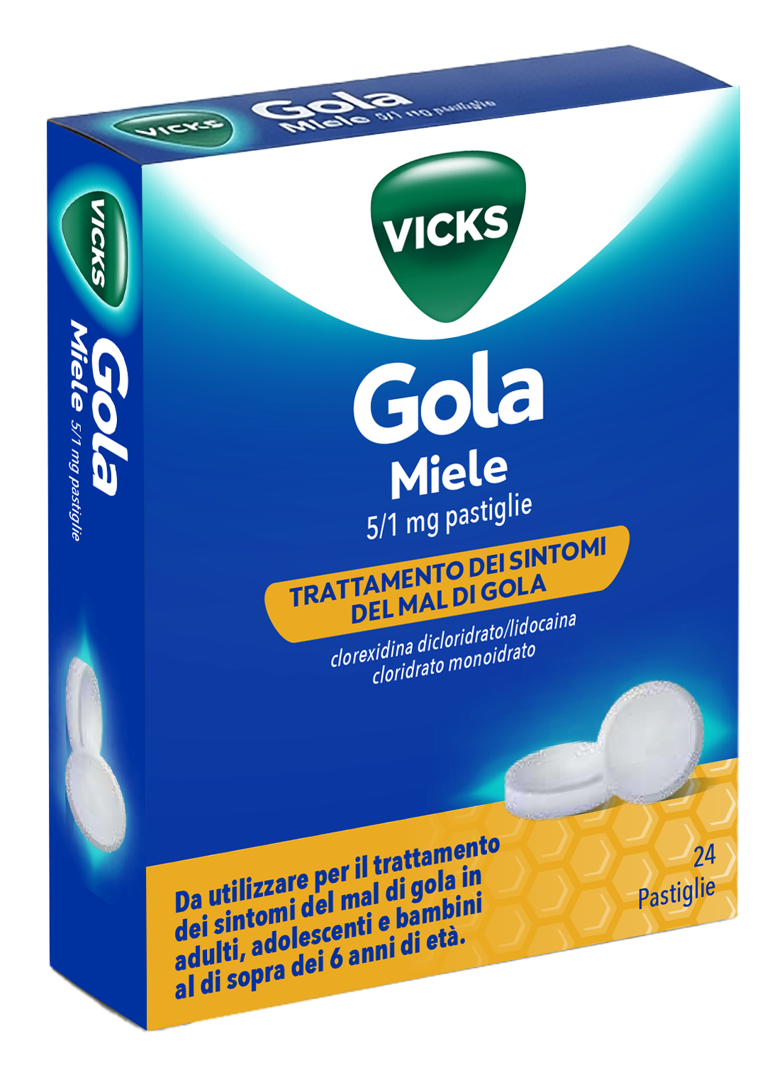VICKS GOLA*24PAST 5+1MG MIELE - Gruppofarmastore.it