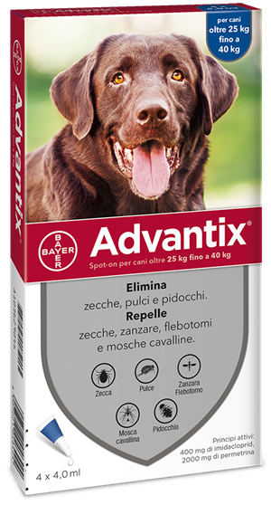 ADVANTIX SPOT ON*4PIP 25-40KG - Gruppofarmastore.it