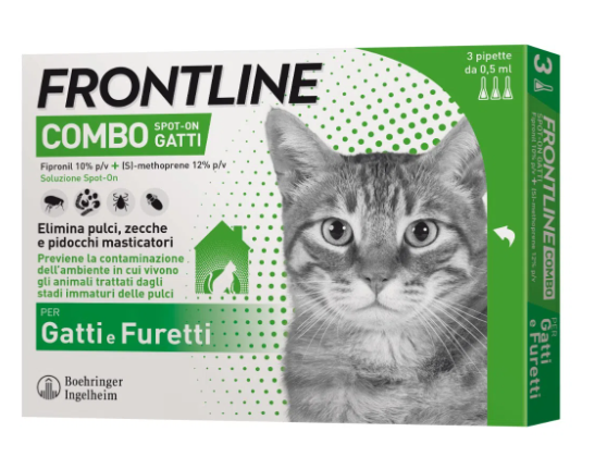 FRONTLINE COMBO*3PIP GATTI/FUR - Gruppofarmastore.it