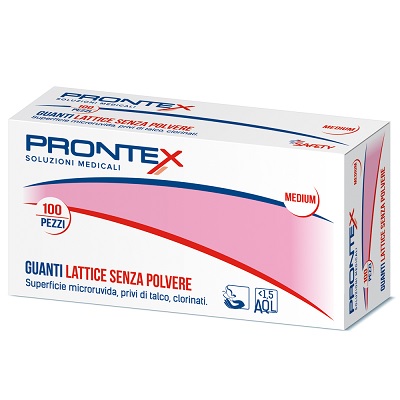 PRONTEX GUANTO IN LATTICE SENZA POLVERE GRANDE 100 PEZZI - Gruppofarmastore.it