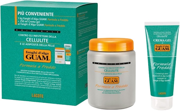 GUAM FANGHI D'ALGA CONFEZIONE CONVENIENZA FREDDA CON FANGHI D'ALGA GUAM 1 KG + CREMA GEL 250 ML FORMULA A FREDDO - Gruppofarmastore.it