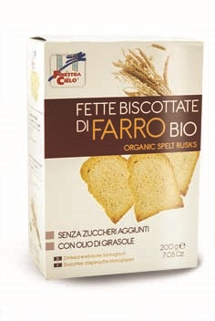 FSC FETTE BISCOTTATE DI FARRO BIO SENZA ZUCCHERI AGGIUNTI CON OLIO DI GIRASOLE SENZA OLIO DI PALMA 200 G - Gruppofarmastore.it