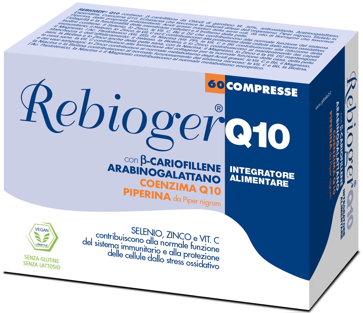 REBIOGER Q10 60 COMPRESSE - Gruppofarmastore.it