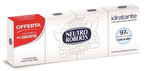 NEUTRO ROBERTS SAPONE SOLIDO 4 PEZZI 100 G - Gruppofarmastore.it