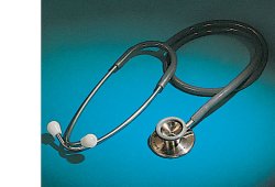 STETOFONENDOSCOPIO PROFESSIONAL CORPO IN ACCIAIO INOX 18/8, ARCHETTO BIAURICOLARE CROMATO CON DOPPIA MOLLA INTERNA - Gruppofarmastore.it