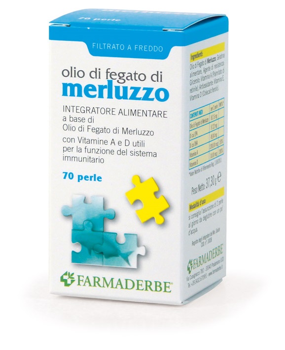 OLIO DI FEGATO DI MERLUZZO 70 PERLE - Gruppofarmastore.it