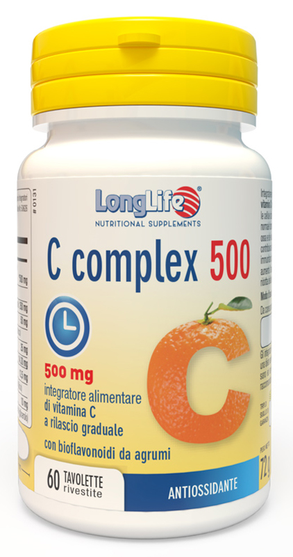 LONGLIFE C COMPLEX 500 TIME RELEASED 60 TAVOLETTE RIVESTITE - Gruppofarmastore.it