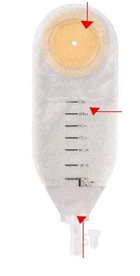 SACCA PER DRENAGGIO DELLE FERITE COLOPLAST CAPACITA' MIDI 300ML 20 PEZZI ARTICOLO 2245 - Gruppofarmastore.it