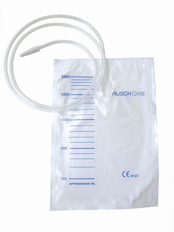 SACCA DI RACCOLTA URINA DA LETTO MONOUSO NON STERILE CAPACITA' 2000 ML CON TUBO DI RACCORDO LUNGHEZZA 90 CM DIAMETRO 5X7 MM VALVOLA DI NON RITORNO 1 GANCIO 30 PEZZI - Gruppofarmastore.it