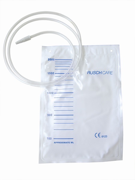 SACCA DI DRENAGGIO LETTO PER INCONTINENZA 2000ML IN PVC CON TUBO DI RACCORDO 90CM DIAMETRO 5X7MM MONOUSO 30 PEZZI - Gruppofarmastore.it