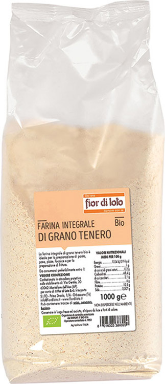 FARINA INTEGRALE DI GRANO TENERO 1 KG - Gruppofarmastore.it