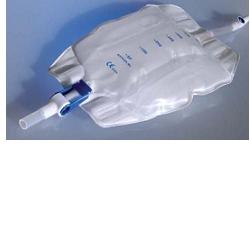 SACCA RACCOGLI URINA DA GAMBA PER INCONTINENZA IN PVC 750 ML TUBO RACCORDO DIRITTO 10 CM+RUBINETTO SCARICO+VALVOLA ANTIREFLUSSO+2 FASCE A BOTTONI 30 PEZZI - Gruppofarmastore.it