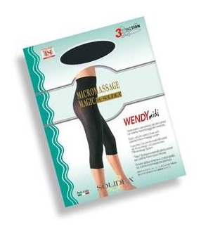 TUTORE ELASTICO BREVETTATO COPRESSIVO MICROMASSAGGIANTE CELLULIT-CONTROL PER INTERVENTI DI LIPOASPIRAZIONE PER FIANCO COSCIA GINOCCHIO MIDI COLORE NERO MAGIC WENDY 4 EXTRA LARGE - Gruppofarmastore.it