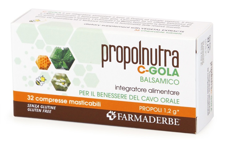 PROPOLNUTRA C GOLA 32 COMPRESSE - Gruppofarmastore.it