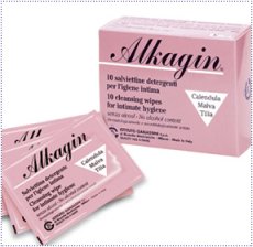 ALKAGIN SALVIETTE DETERGENTI PER IGIENE INTIMA MONOUSO 10 PEZZI - Gruppofarmastore.it