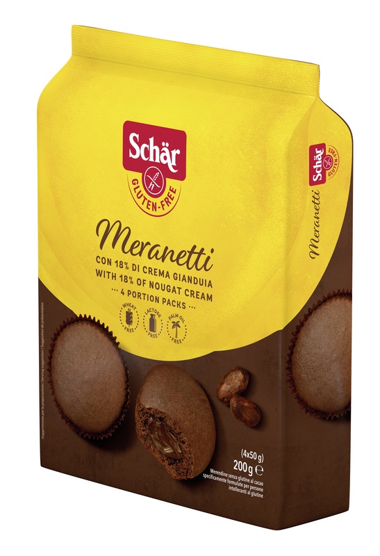 SCHAR MERANETTI CON CREMA GIANDUIA 4 PEZZI DA 50 G - Gruppofarmastore.it