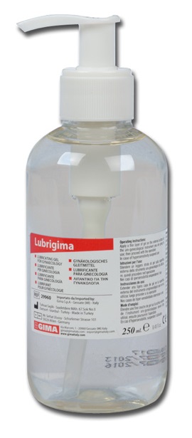 GEL LUBRIFICANTE PER GINECOLOGIA LUBRIGIMA PER INSERIMENTO FACILITATO DI STRUMENTARIO PER INDAGINI GINECOLOGICHE TRASPARENTE SOLUBILE IN ACQUA IN DISPENSER DA 250ML - Gruppofarmastore.it