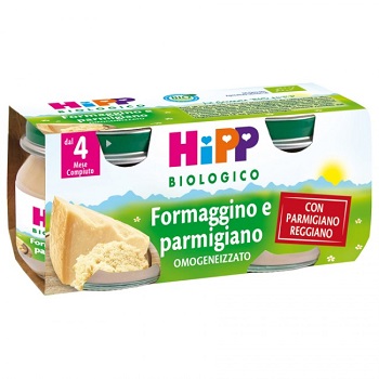 HIPP BIO OMOGENEIZZATO FORMAGGINO AI TRE FORMAGGI 2X80 G - Gruppofarmastore.it