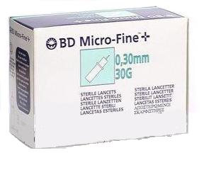LANCETTE PUNGIDITO BD MICROFINE+ PER OPTIMUS GAUGE 30 25 PEZZI - Gruppofarmastore.it