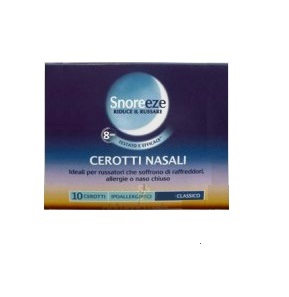 CEROTTO NASALE SNOREEZE CLASSICO LARGE 10 PEZZI - Gruppofarmastore.it