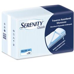 TRAVERSA SALVAMATERASSO PER INCONTINENZA SERENITY CLASSIC MISURA 80X180CM 15 PEZZI - Gruppofarmastore.it