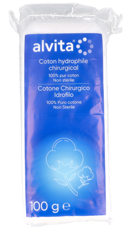 COTONE CHIRURGICO ALVITA ASSORBENTE 100 G - Gruppofarmastore.it