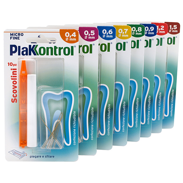 PLAKKONTROL MINIGRIP SCOVOLINO 0,6 MM 10 PEZZI - Gruppofarmastore.it