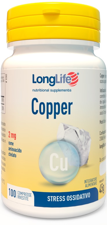 LONGLIFE COPPER 2 MG 100 COMPRESSE - Gruppofarmastore.it