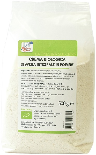 CREMA DI AVENA INTEGRALE BIO 500 G - Gruppofarmastore.it