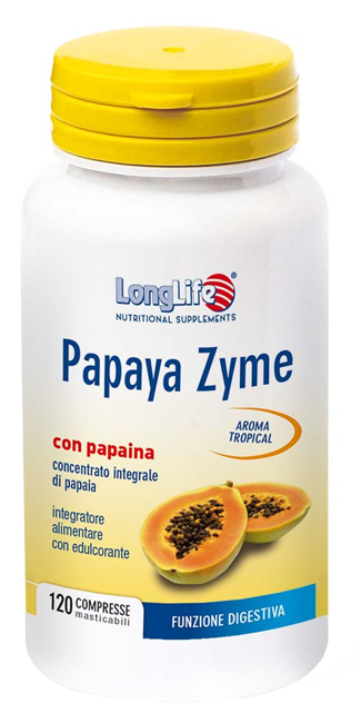 LONGLIFE PAPAYA ZYME 120 TAVOLETTE - Gruppofarmastore.it