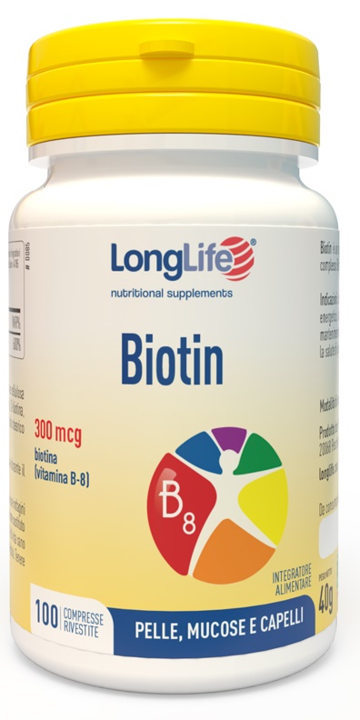LONGLIFE BIOTIN 300 100 COMPRESSE RIVESTITE - Gruppofarmastore.it