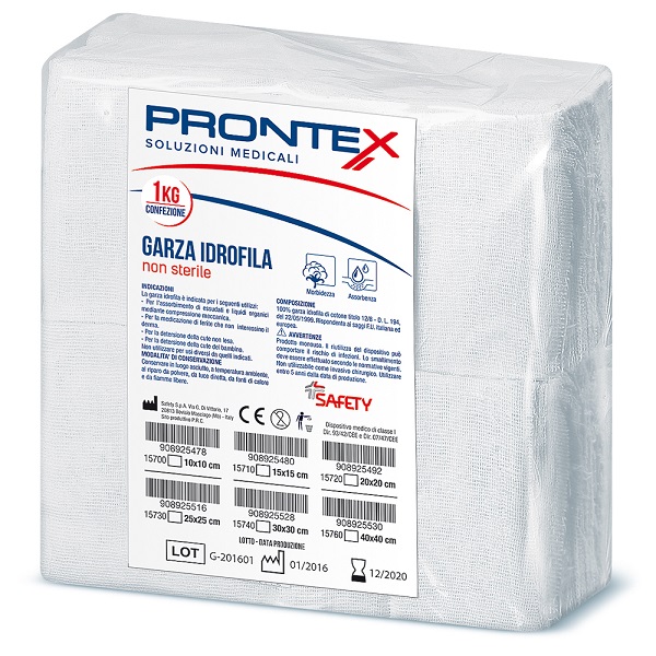 PRONTEX GARZA 10X10CM 1KG - Gruppofarmastore.it