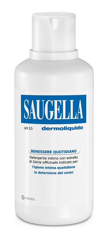 SAUGELLA DERMOLIQUIDO PH 3,5 DETERGENTE INTIMO BENESSERE QUOTIDIANO 500 ML - Gruppofarmastore.it