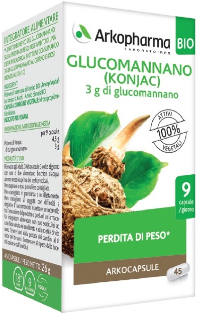 ARKO CAPSULE GLUCOMANNANO 45 CAPSULE - Gruppofarmastore.it
