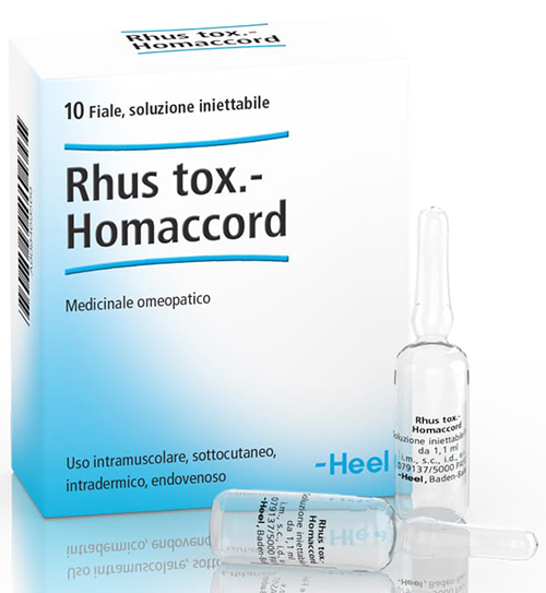 HEEL RHUS TOXICODENDRON HOMACCORD 10 FIALE DA 1,1 ML L'UNA - Gruppofarmastore.it