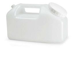 CONTENITORE A TANICA PER LA RACCOLTA DELLE URINE 24 ORE,IN POLIETILENE TRASPARENTE+TAPPO A VITE CON SCALA GRADUATA DA 500 A 2500ML - Gruppofarmastore.it