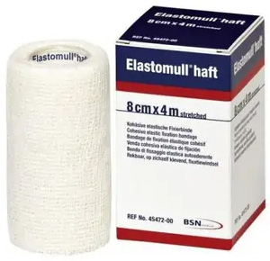 BENDA ELASTICA AUTOADESIVA ELASTOMULL HAFT BLU 8X400 CM - Gruppofarmastore.it