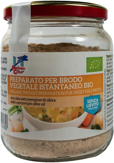 FSC BRODO VEGETALE ISTANTANEO SENZA LIEVITO BIO CON OLIO EXTRAVERGINE DI OLIVA 200 G - Gruppofarmastore.it