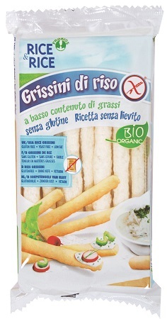 RICE&RICE GRISSINI DI RISO 100% 100 G SENZA LIEVITO - Gruppofarmastore.it