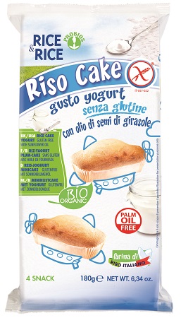 RICE&RICE RISO CAKE ALLO YOGURT 4 X 45 G - Gruppofarmastore.it