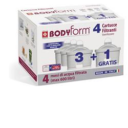 BODYFORM CARTUCCE FILTRANTI 4 PEZZI - Gruppofarmastore.it