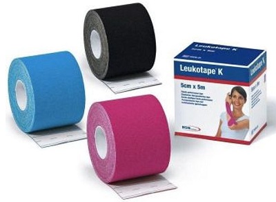 BENDA ADESIVA LEUKOTAPE K PER TAPING FISIOTERAPICO LARGHEZZA 5 CM LUNGHEZZA 5 M COLORE NERO IN ROTOLO - Gruppofarmastore.it