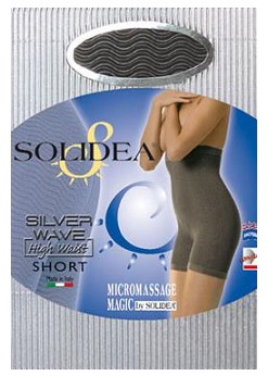 SILVER WAVE HIGH WAIST SHORT PANTALONCINO NERO VITA ALTA A COMPRESSIONE MEDIA FORTE TAGLIA 3ML - Gruppofarmastore.it