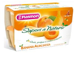 PLASMON SAPORI DI NATURA OMOGENEIZZATO ALBICOCCA E BANANA 100 G X 4 PEZZI - Gruppofarmastore.it