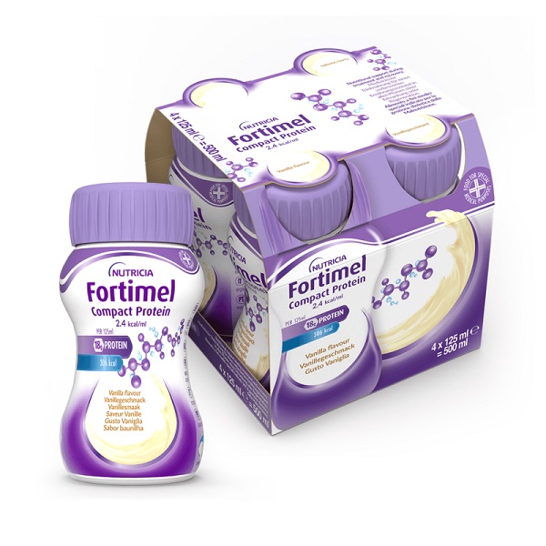 FORTIMEL COMPACT PROTEIN VANIGLIA 4 BOTTIGLIE DA 125 ML - Gruppofarmastore.it