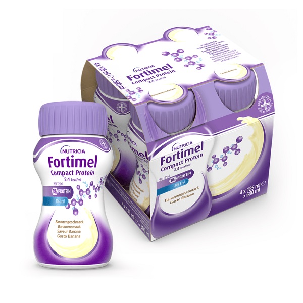 FORTIMEL COMPACT PROTEIN BANANA 4 BOTTIGLIE 125 ML - Gruppofarmastore.it
