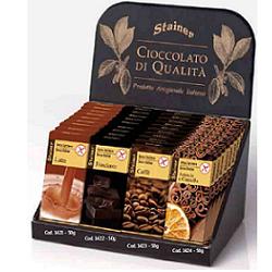 STAINER TAVOLETTA DI CIOCCOLATO FONDENTE SENZA ZUCCHERI E SENZA GLUTINE 50 G - Gruppofarmastore.it